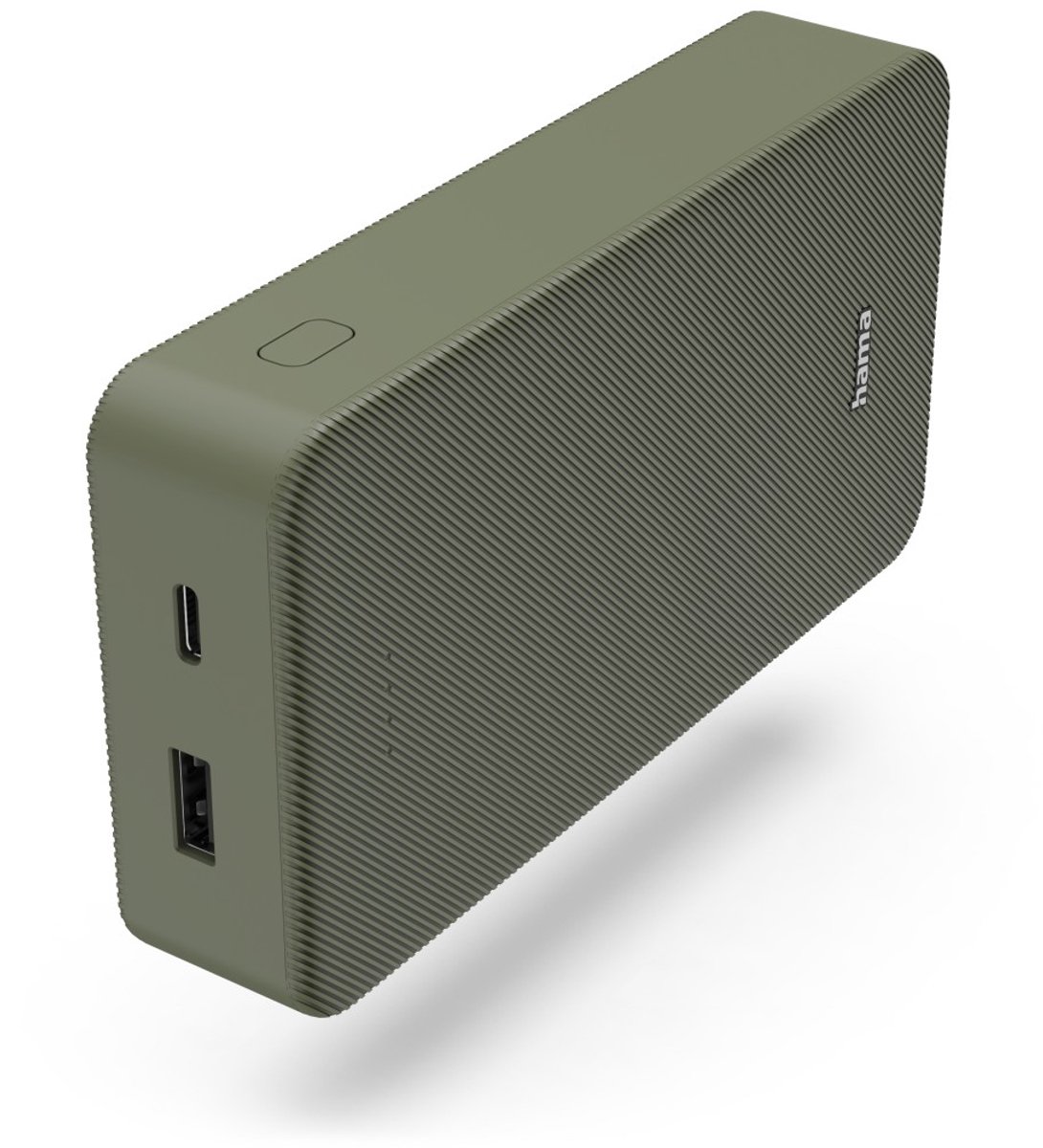 Hama Powerbank 20000mAh 15W USB-C en USB-A Groen - Hama - €30,99