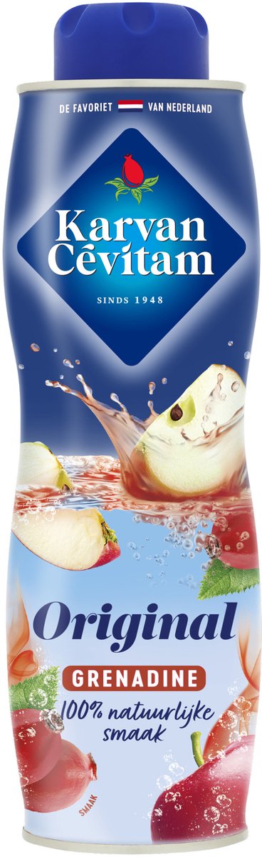 Karvan Cevitam grenadine siroop - fruitige dorstlesser met 5 vitaminen - 6 x 600ml