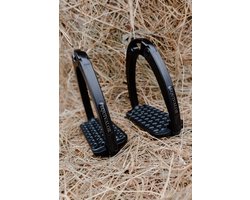 EquiValor Comfort Veiligheidsstijgbeugels – Zwart