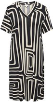 ONLY- CARFYRLA S/S V-NECK BLK AOP DRESS NOOS - Heren - Jurk