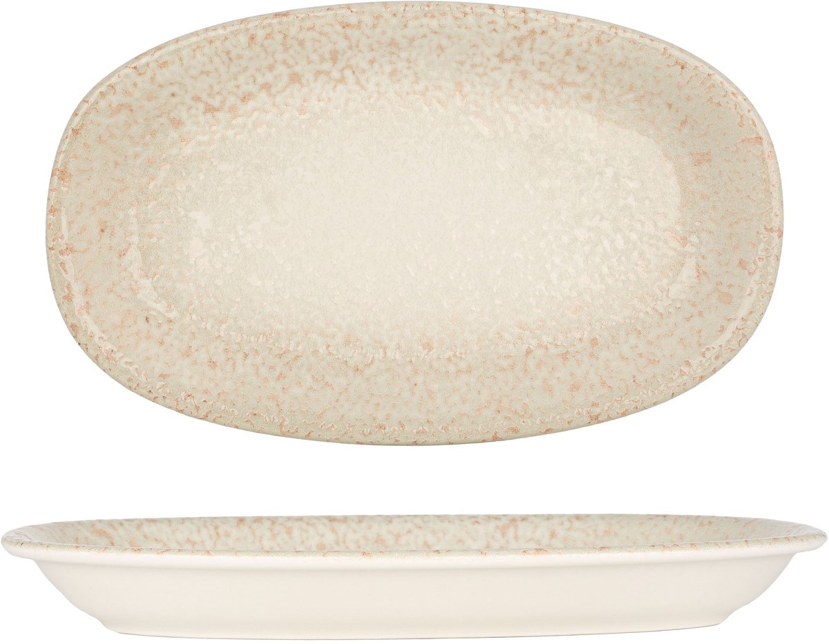 By Bone Serveerschaal - Natura - Porselein - 24x14.5 cm - set van 2