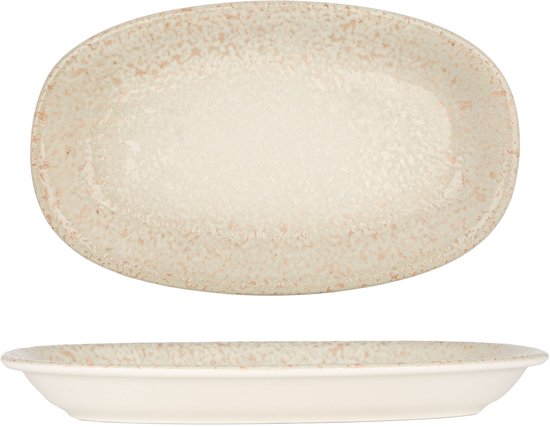 By Bone Plateau de service - Natura - Porcelaine - 24x14.5 cm - set de 2