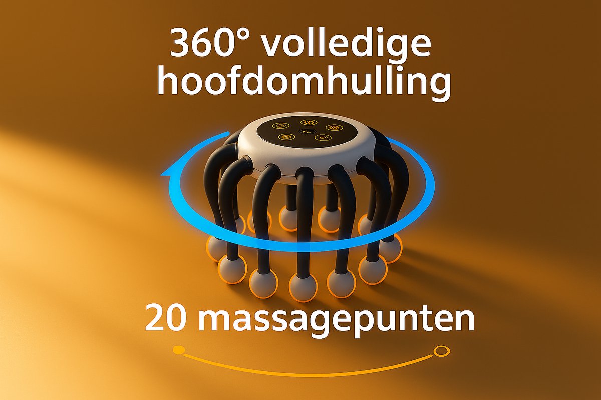 Hoofdmassage Elektrische Scalp Massager met 20 Massagepunten - afbeelding 2