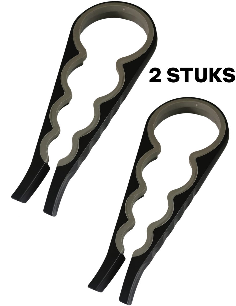 Haushaltshelden 2 x flesopener -universeel - doppen - 4 in 1 - hulpmiddel