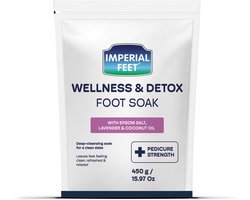 Voetenbad Zout – Wellness & Detox Soak – met Epsom Zout & Essentiële Oliën – Ontspannende Verzorging voor Vermoeide Voeten