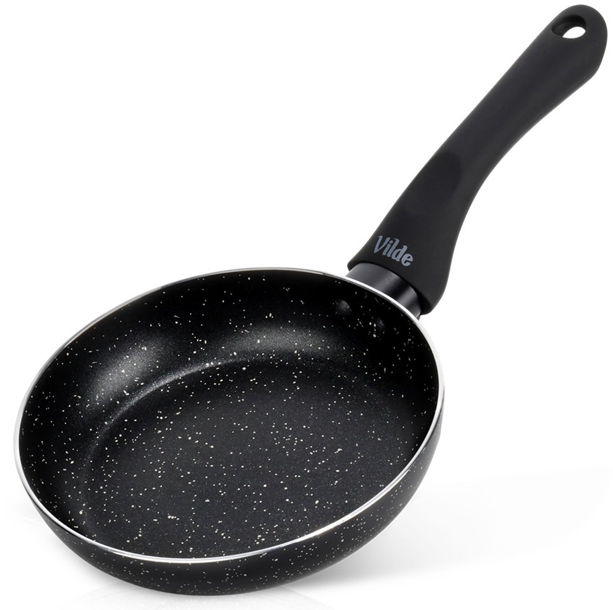 Koekenpan Graniet BLACK LINE 16 cm - Multifunctionele Pan voor Vlees - Groenten