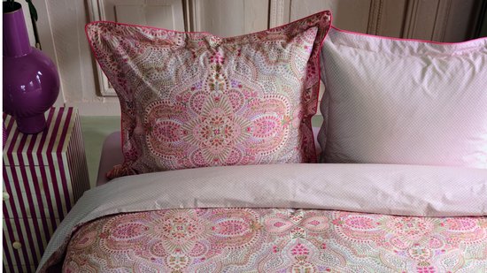 Pip Studio Moon Flower dekbedovertrek - Eenpersoons - 140 x 200/220 cm - Licht roze van Merkloos — afbeelding 4