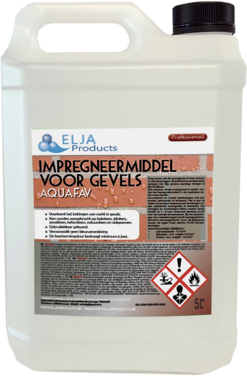 Impregneermiddel voor gevels | 5L | Waterdicht maken