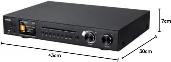 Internetradio met CD-speler, DAB+, Bluetooth Streaming en Spotify Connect — afbeelding 5