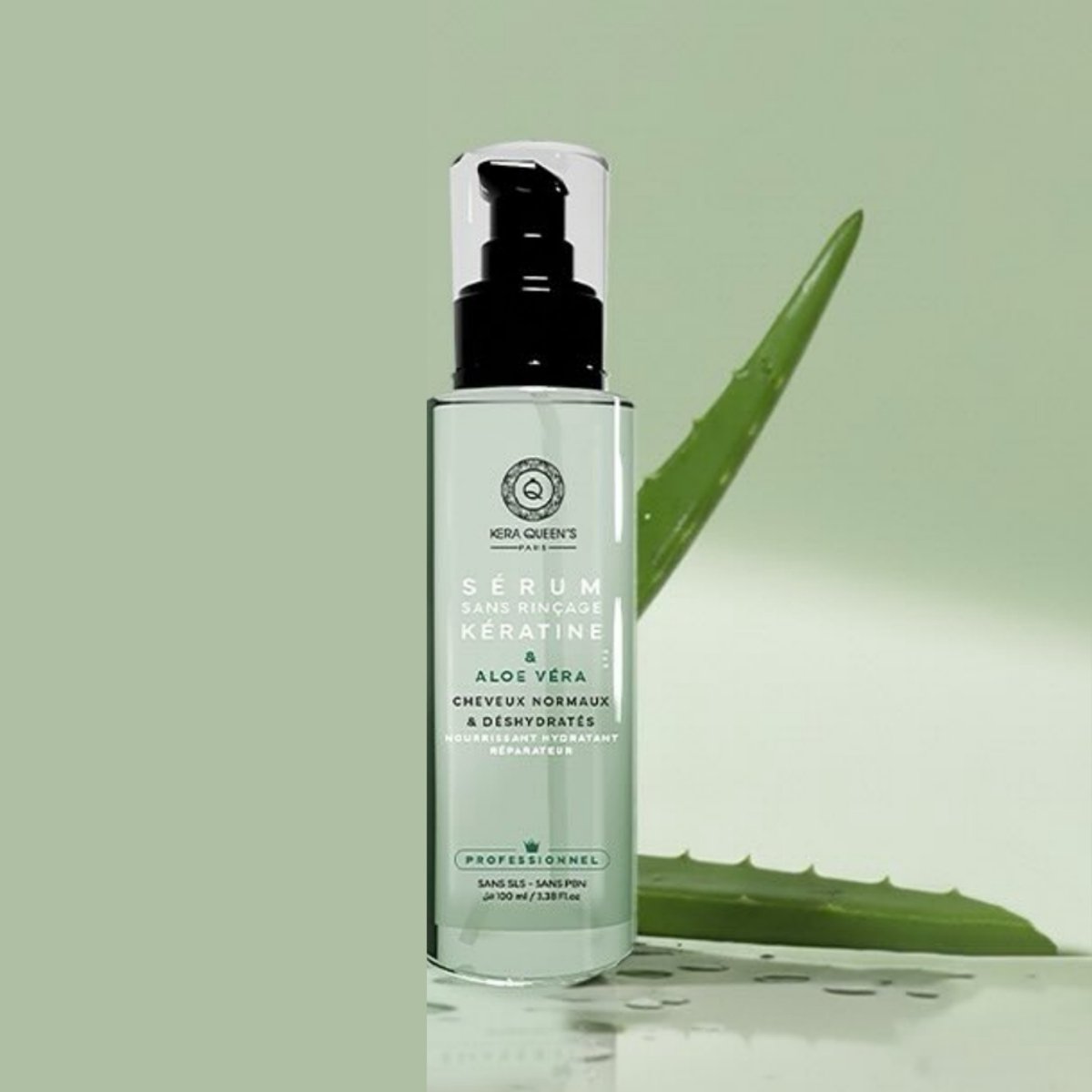 Kera Queens Paris | Professioneel Haar Serum met Keratin & Aloe Vera - Normaal Haar - 100ml - Vegan