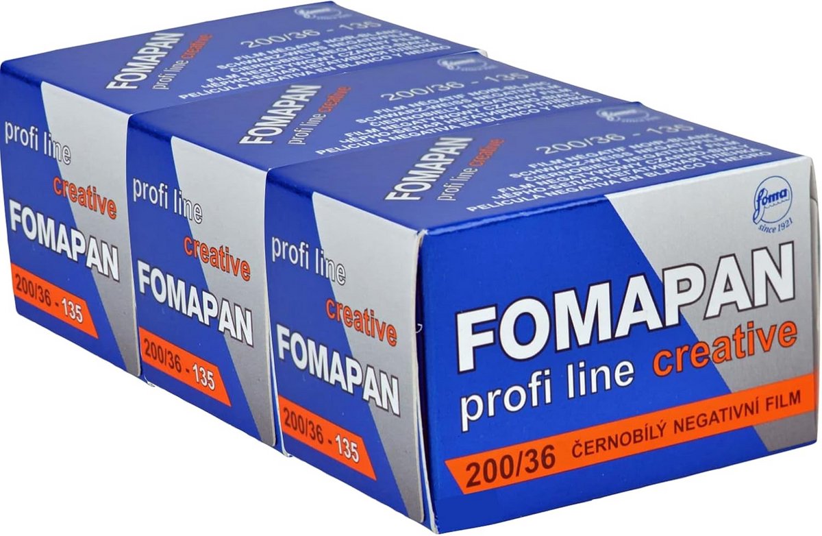 Zwart-Wit Negatieve Film 120 Formaat ISO 400 Actie Fotografie 3-Pack