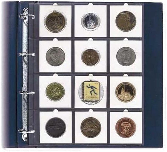 Foto: 5 doorzichtige insteekhoezen voor muntcassettes in a4 ringband speciale binnenhoes