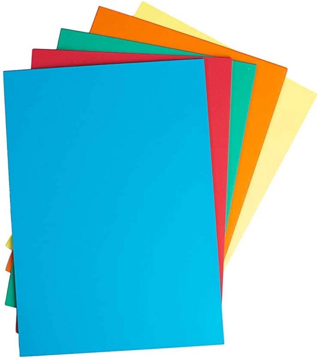 A4 Karton 220 g/m² - 50 Vellen Assortiment Heldere Kleuren voor Knutselen en Presentaties