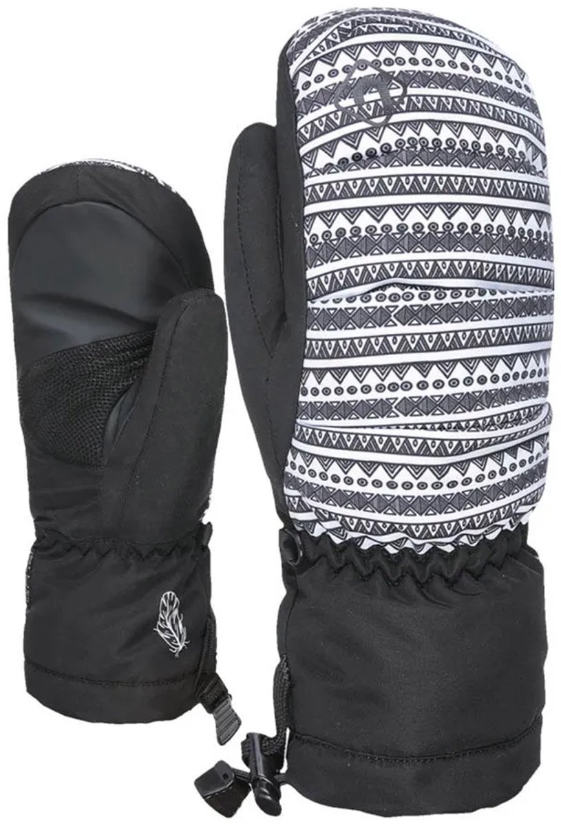 Level Rainbow Down Handschoenen 2XS Jongens Meisjes Zwart