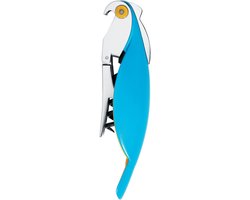 Alessi Parrot design kurkentrekker blauw
