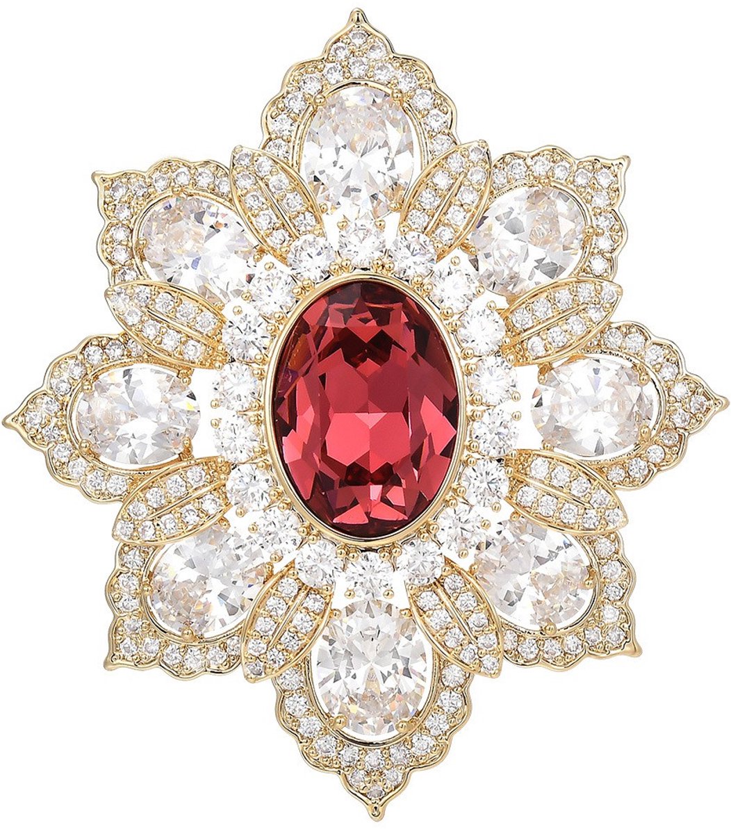 Goldpulse Broche - Broche - Dames broche - vintage sieraden - kubieke zirkonia - vintage accessoires - trendy broche