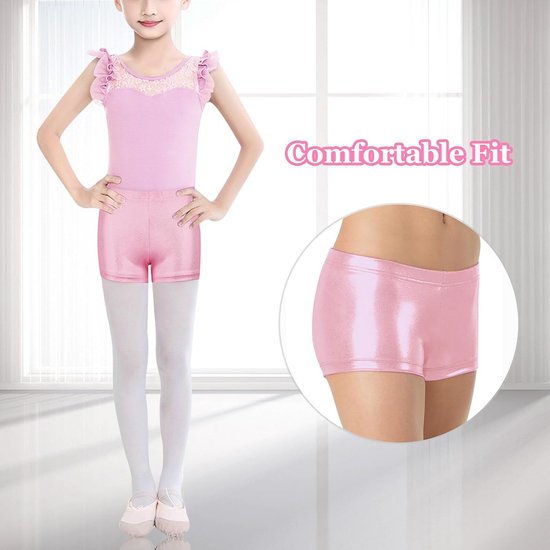 Comfortabele Sportshorts voor Meisjes - Perfect voor Gymnastiek en Yoga — afbeelding 2