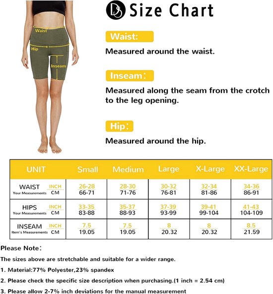 Sportshorts voor Dames met Hoge Taille en Zakken voor Yoga en Hardlopen — afbeelding 4