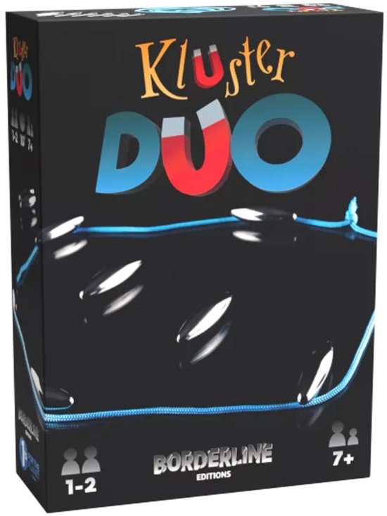 Kluster DUO - Gezelschapsspel - Magnetenspel - 1 tot 2 spelers - vanaf 7 jaar