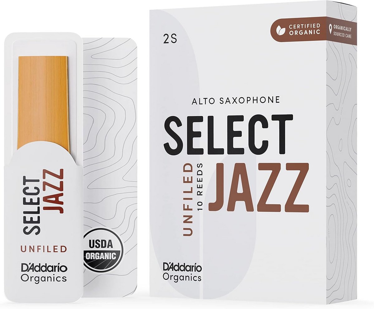 Biologisch Geselecteerd Jazz Altsaxofoon Riet - 2 SOFT - 5 Stuks