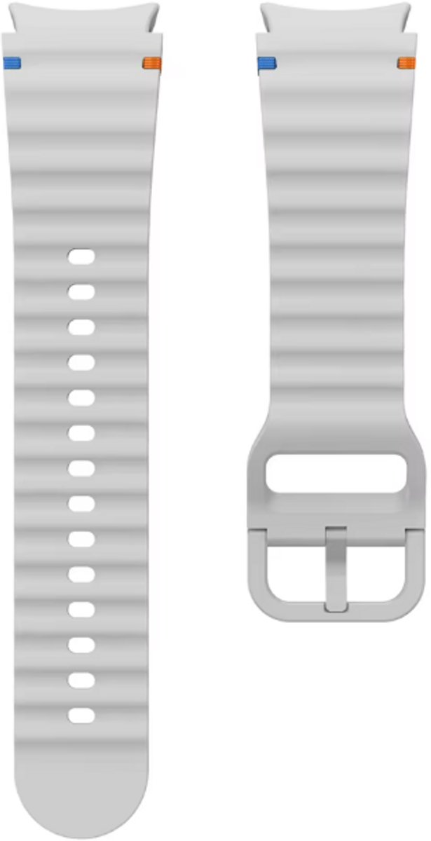 Go Go Gadget - Smartwatch bandje - Siliconen band - Geschikt voor Samsung Galaxy Watch 7 - 40& 44mm - Licht Grijs