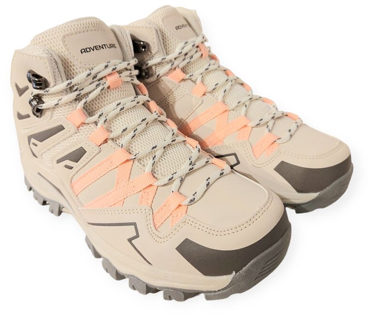 Adventure Wandelschoen Dolomieten Zand Offwhite Lichtgewicht Roze