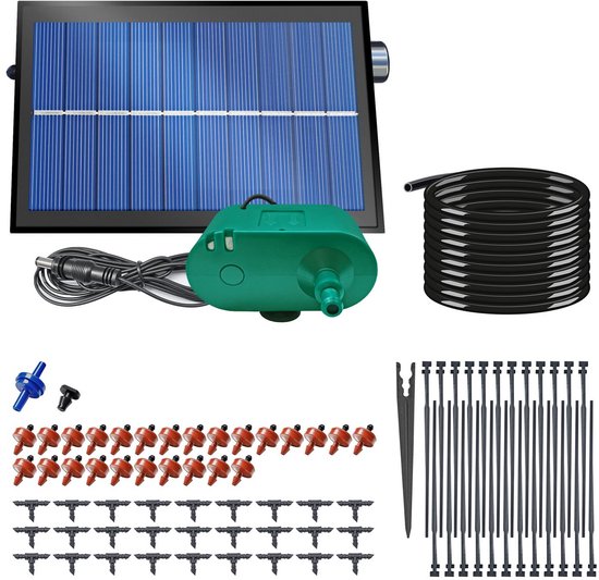 Automatisch Druppelirrigatiesysteem Op Zonne-energie – 15 Planten – 12 Timermodi – 2200 MAh – Ideaal Voor Vakantie