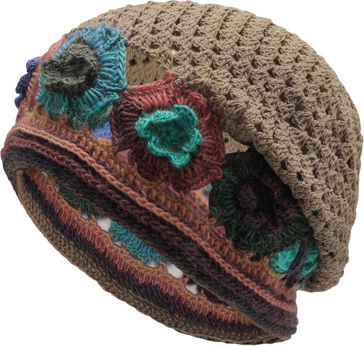 Dames Zomer Muts Gebreid Handgemaakt Gehaakte Slouch Beanie