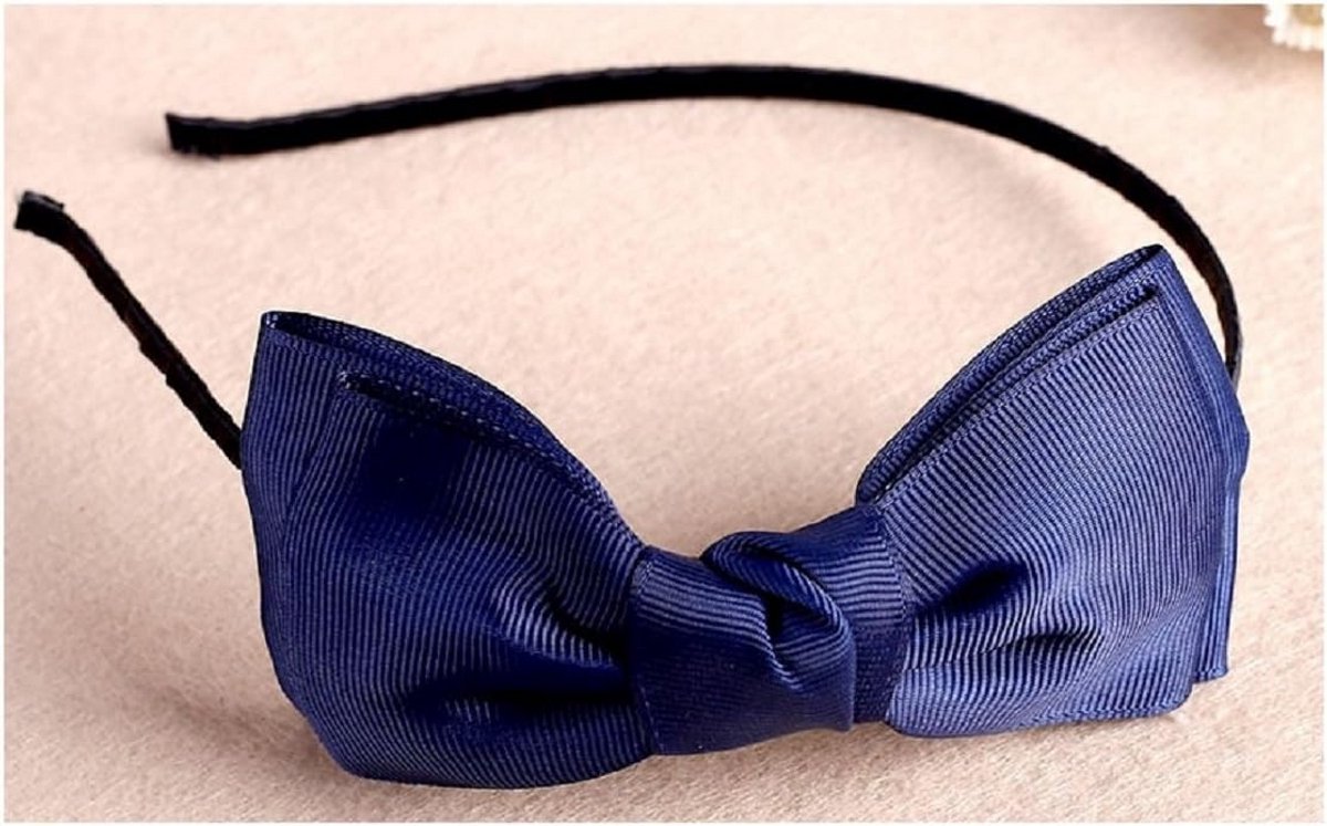 Luxe Haarband met Grote Satijnen Strik voor Meisjes - Schattig Haarsieraad