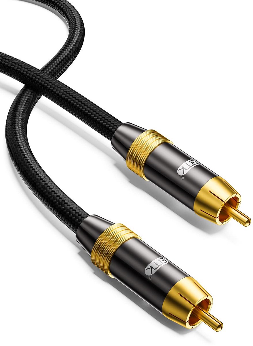 Digitale Coaxiale RCA Kabel voor Subwoofer, Soundbar en Home Cinema - 1 Meter
