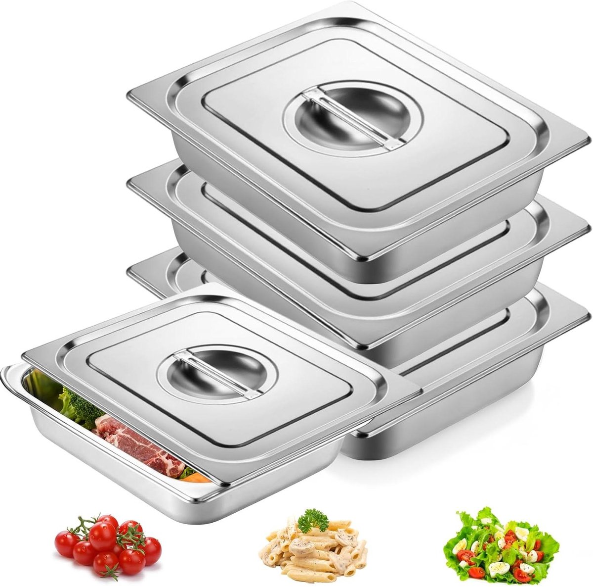 Stalen Bakplaten Set van 3 stuks voor Vis, Cake, Gerechten - 32,5 x 26,5 cm