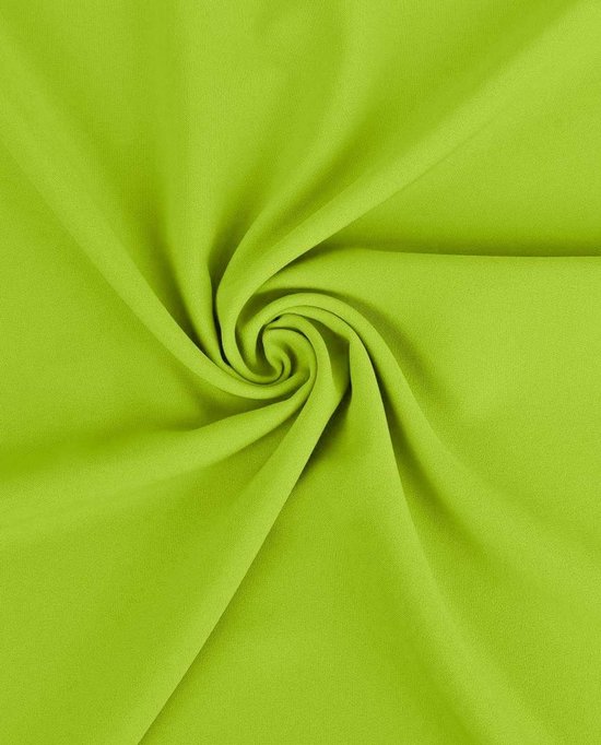 Burlington Stof Uni per Meter – Lime Groen – Stevig & Vormvast – Texture Stof – Voor Broeken, Rokken & Colberts