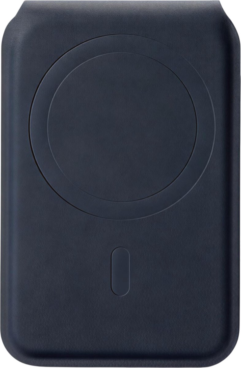 Slim Magnetic Wallet Stand met 4200gf Magneet – Blauw – 360° Roteerbare Telefoonhouder met Kaarthouder voor 3 Kaarten – Sterke Grip, Compact en Draagbaar Design