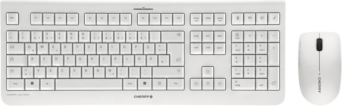 Draadloze Toetsenbord en Muis Set met Stille Toetsaanslag - QWERTZ Duits Layout