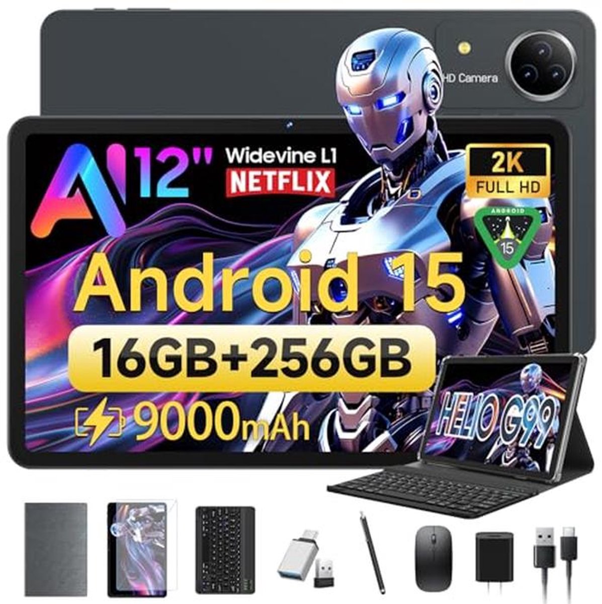 Tablets 12 inch Android 15