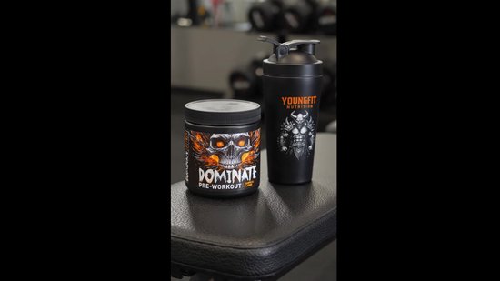 Hardcore Pre Workout Poeder - Extreme Energie, Focus & Pomp - Tropical Smaak - 300g - DOMINATE by YoungFitNutrition