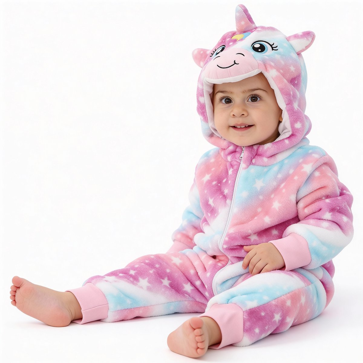 JAXY Baby Onesie - Carnavalskleding Kinderen - Verkleedkleren Jongen en Meisje - Verkleedkleding Kind - Romper - EU 104/110 (label 120) - Eenhoorn — afbeelding 2