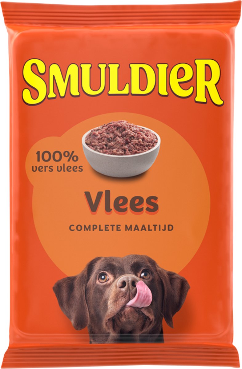 Smuldier Vlees 400g | 24 st. | compleet | diepvries hondenvoer | vers vlees