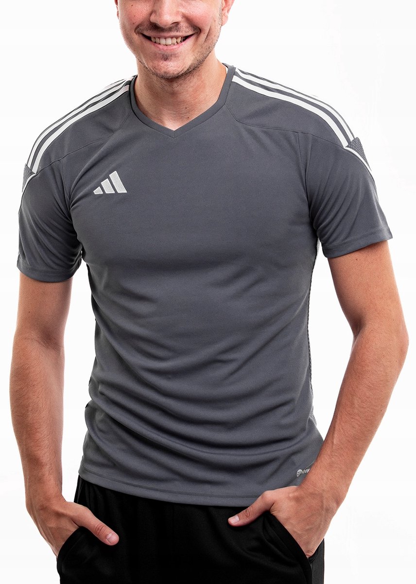 adidas Sportshirt Heren Tiro 23 – Polyester Grijs