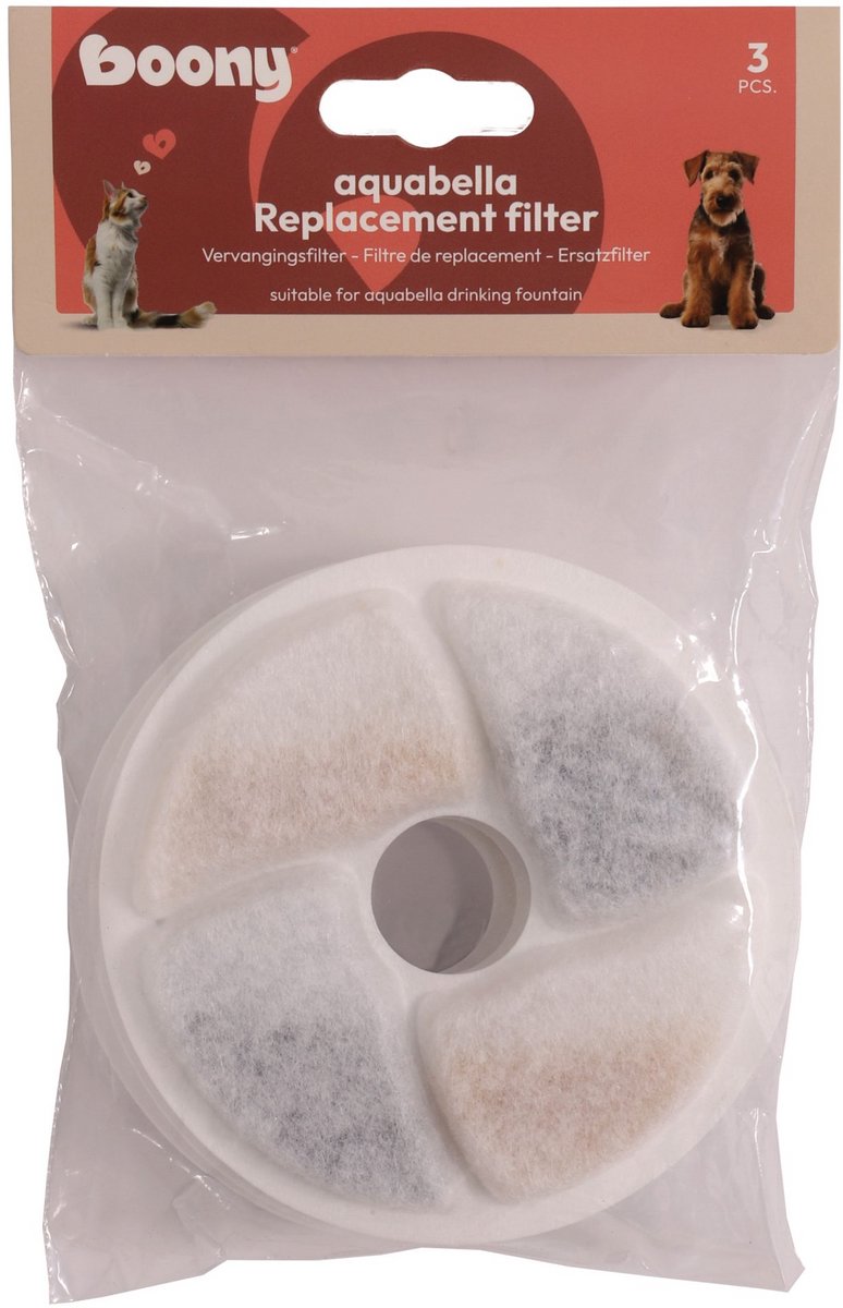 Boon Koolfilters Drinkfontein Aquabella - pak van 3 stuks
