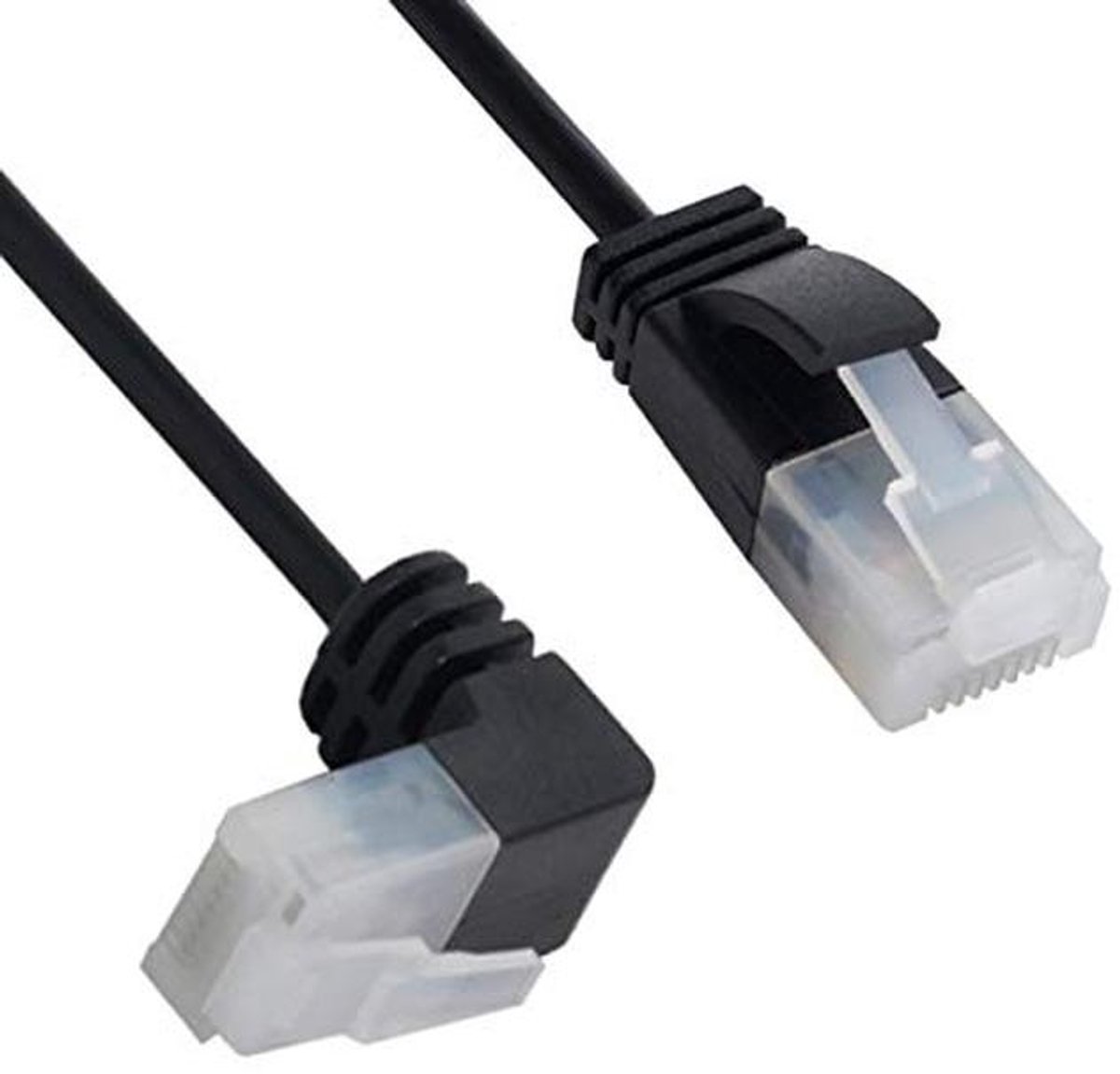 Ultra Slim Cat6 Ethernet-kabel RJ45 haakse UTP netwerkkabel 90 graden - 2,0 m