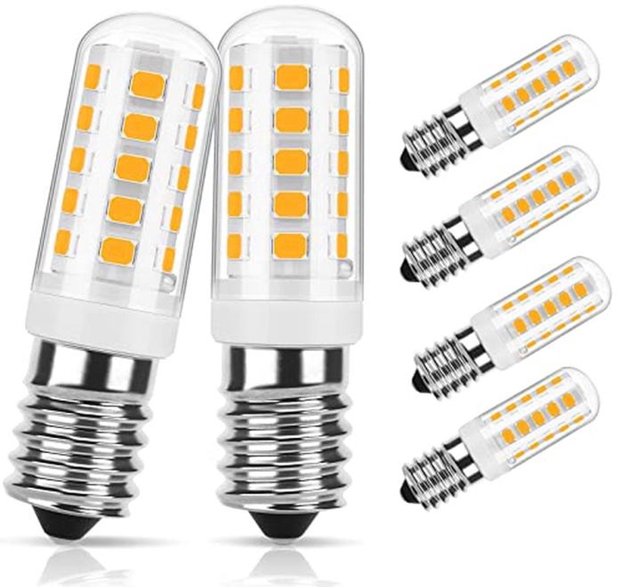Dimbare LED Lamp E14 voor Afzuigkap en Koelkast - Warmwit 2700K - 6 Stuks