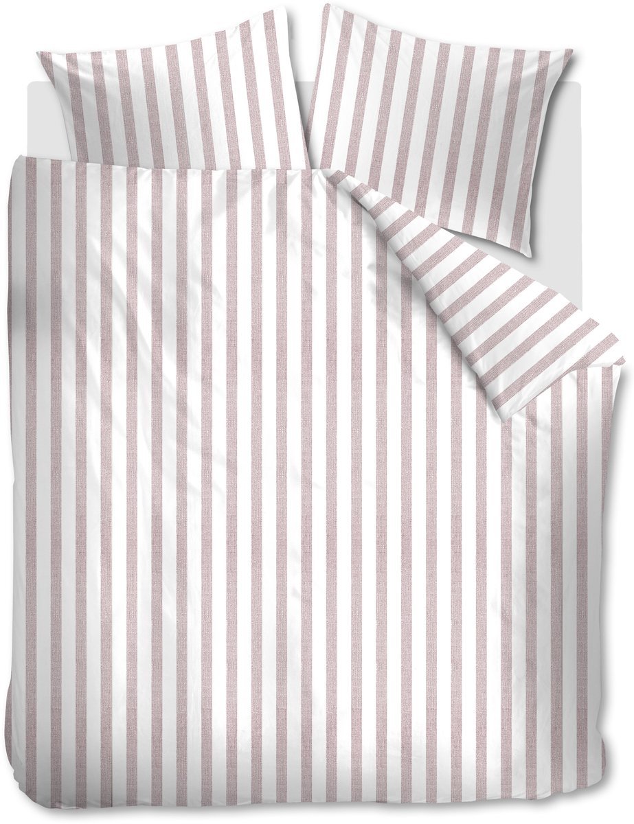 Ambiante Ally dekbedovertrek - Tweepersoons - 200 x 200/220 cm - Zachtroze