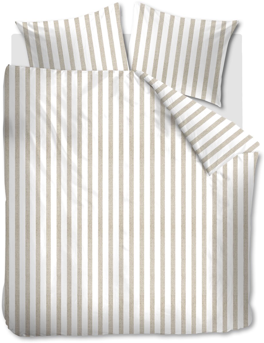 Ambiante Ally dekbedovertrek - Tweepersoons - 200 x 200/220 cm - Zand