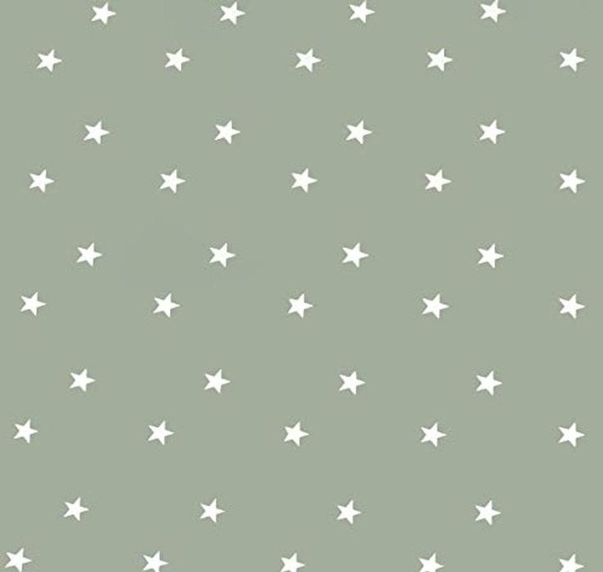 Rectangular Oilcloth Tablecloth 140 x 200 cm - Green Stars Design