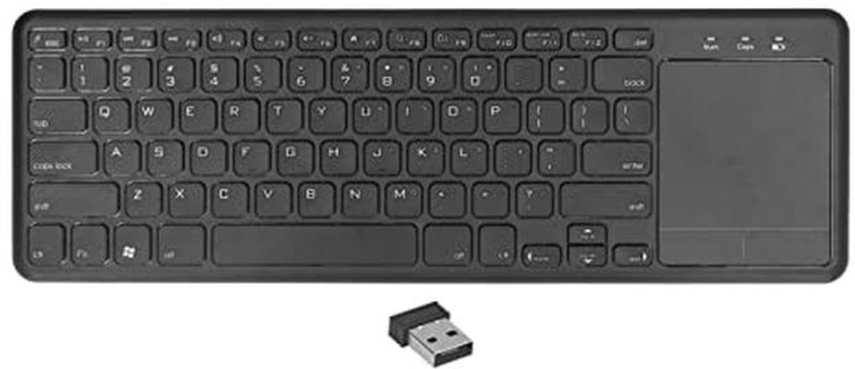 Draadloos Toetsenbord met Touchpad voor PC en Laptops