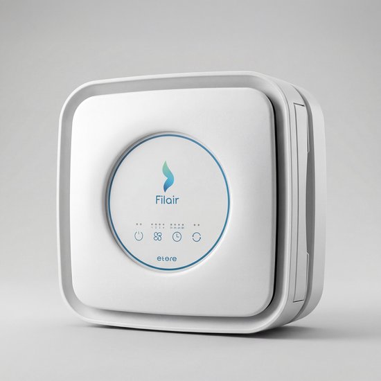Filair® Luchtreiniger met HEPA H13 Luchtfilter - Air Purifier tegen Allergie, Hooikoorts, Stof, Rook & Huisstofmijt - Stil <30dB met Timer - Luchtzuiveraar Slaapkamer & Woonkamer - Lucht Reiniger + Clean Filter voor Luchtkwaliteit - Wit
