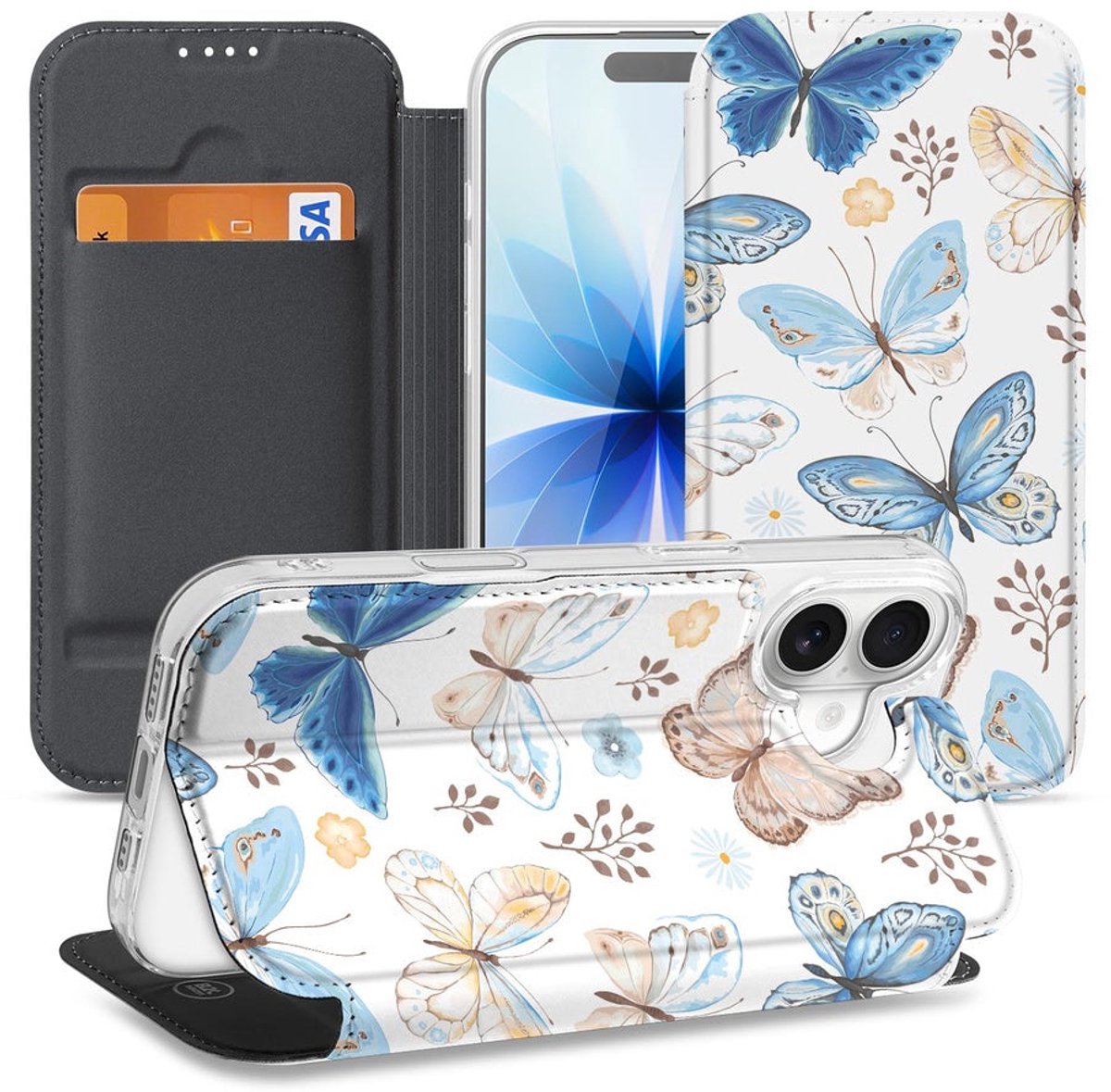 Apple iPhone 17 Flip Style Cover Vlinder