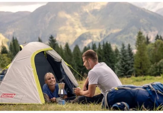 Coleman Darwin 2 Koepeltent - tent 2 persoons - 3000 mm waterkolom - snel opzetten - Grijs