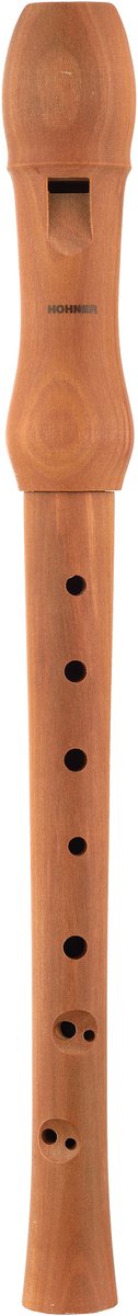 HOHNER blokfluit, Musica Line, barokke vingerzetting, dubbele gaten, tweedelig, licht perenhout.